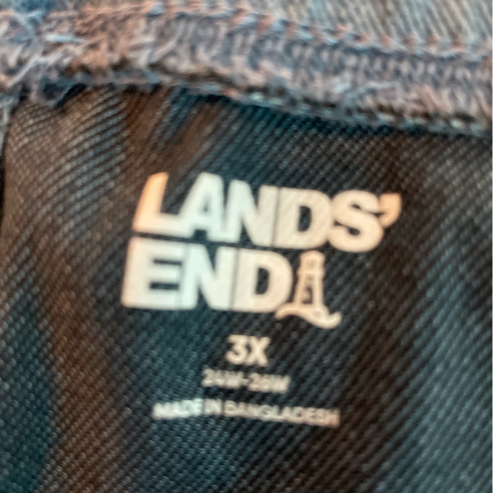 Lands' End Women's Cropped Jeans in Blue - Picture 8 of 9